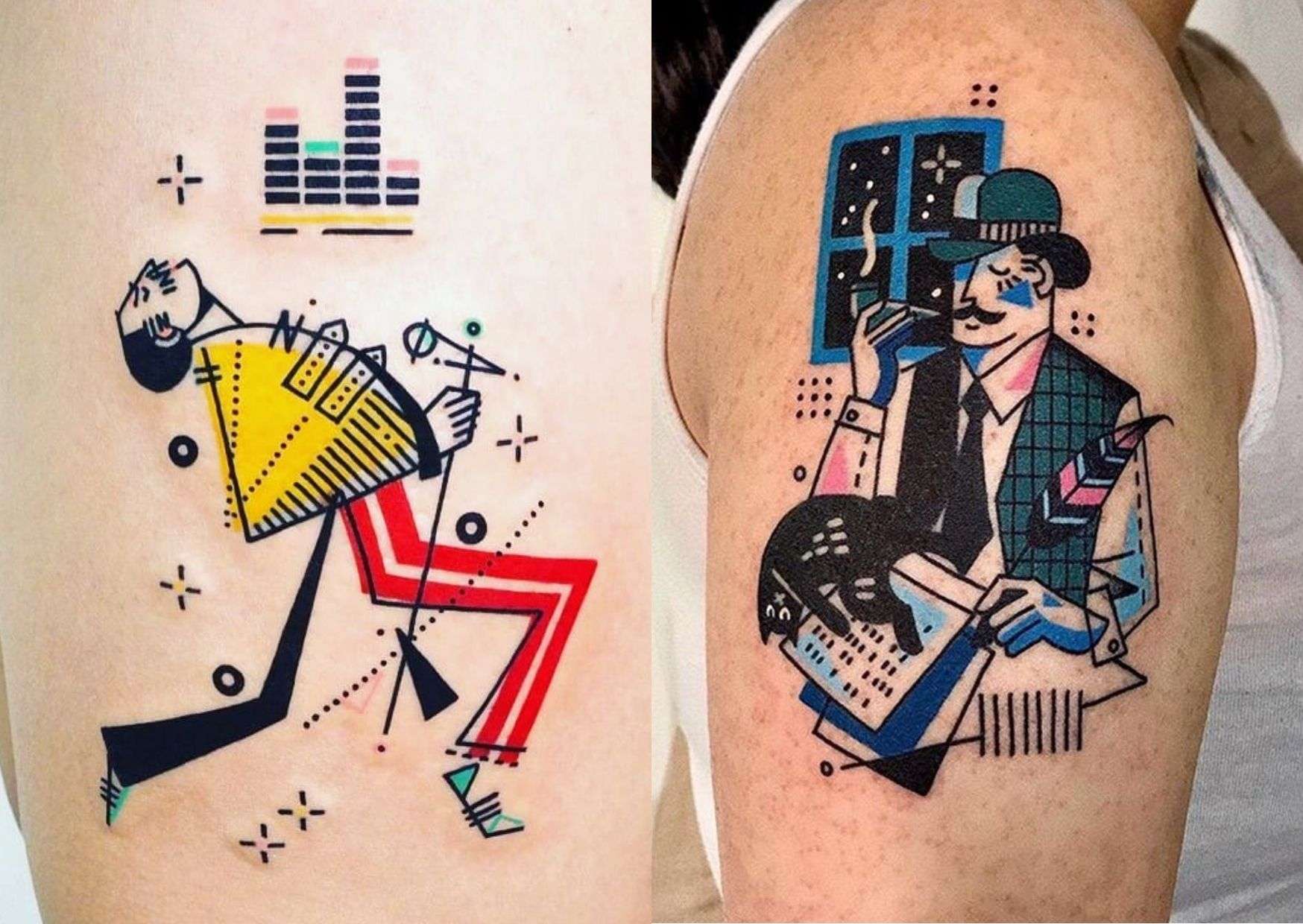 Tattooing With A Minimal Background To Retain The ‘Comic’ Nature