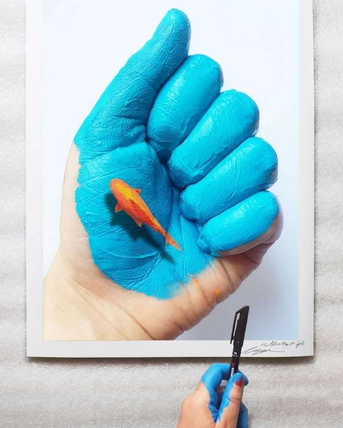 Artist Uses Her Hands As A Canvas To Show The Invisible World