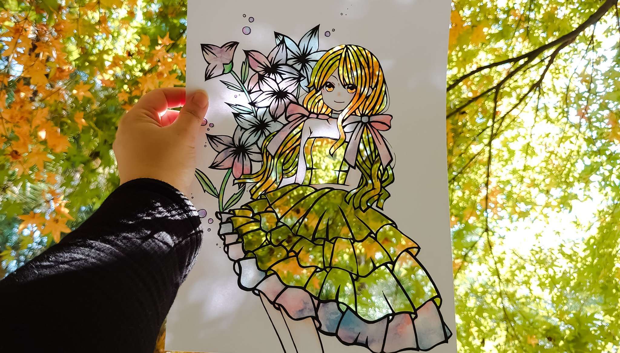 The Japanese Kirie Artist Fills In The Drawings By Changing The Nature