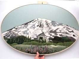 Colorado Artist Anna Hultin Creates Incredible Embroidery Art Inspired By Landscapes