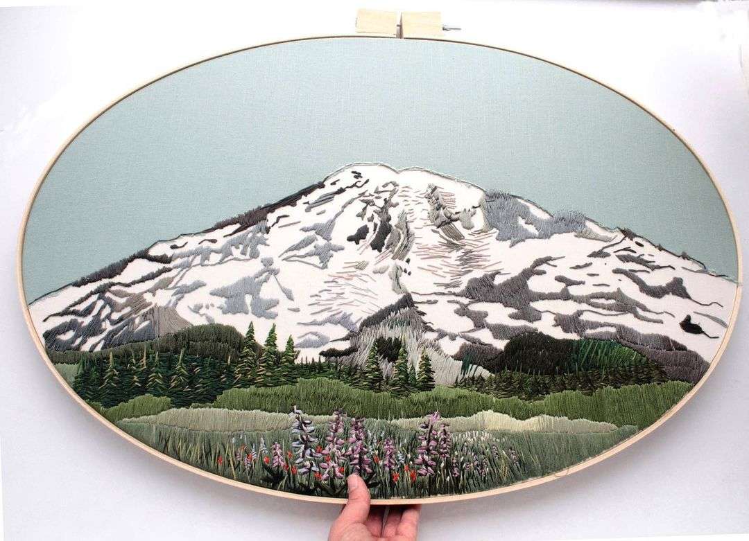Colorado Artist Anna Hultin Creates Incredible Embroidery Art Inspired By Landscapes