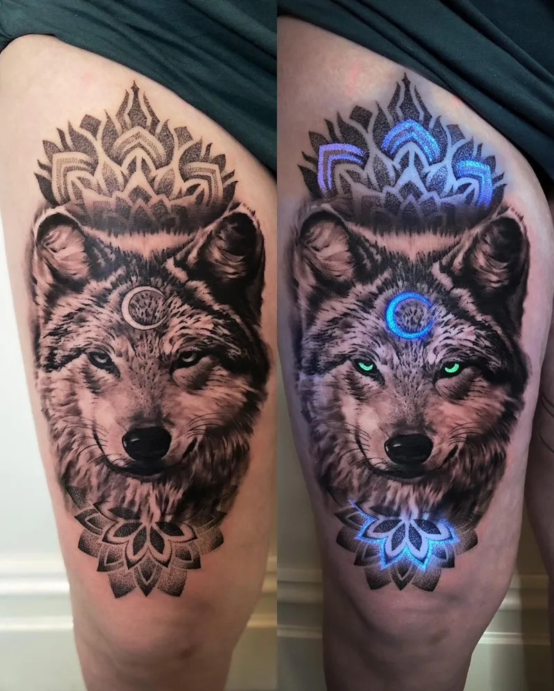 Light-reactive tattoos