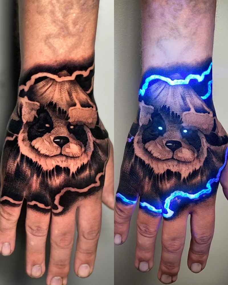 Luminous ink tattoos