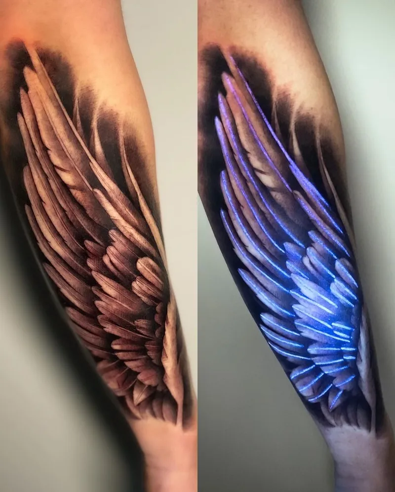 Glowing tattoo creations