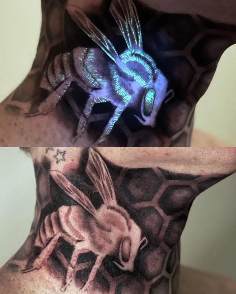Bio-luminescent tattoos