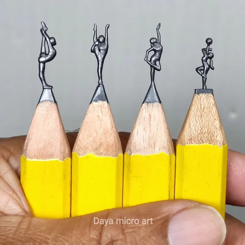 Pencils into Miniature Arts by Daya