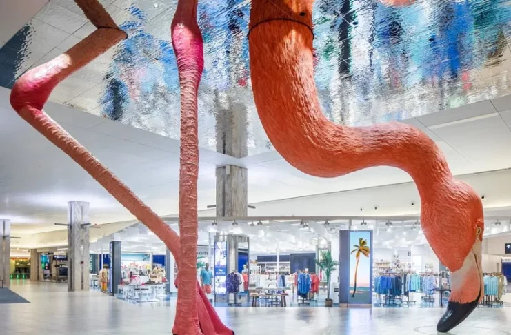 A Giant Flamingo Has Made Its Home at Tampa International Airport