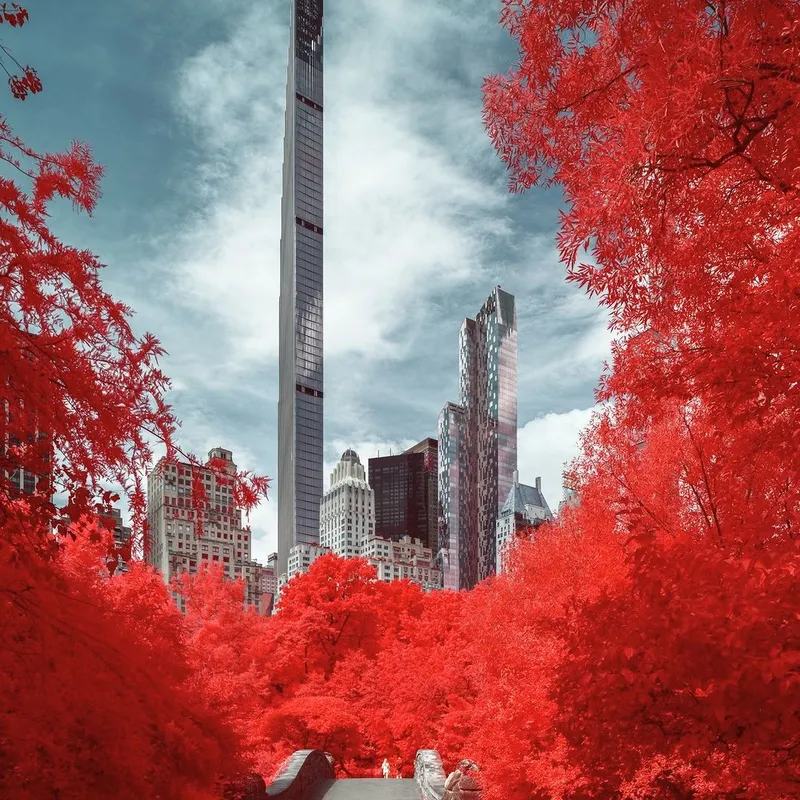 New York City in Dreamy Infrared
