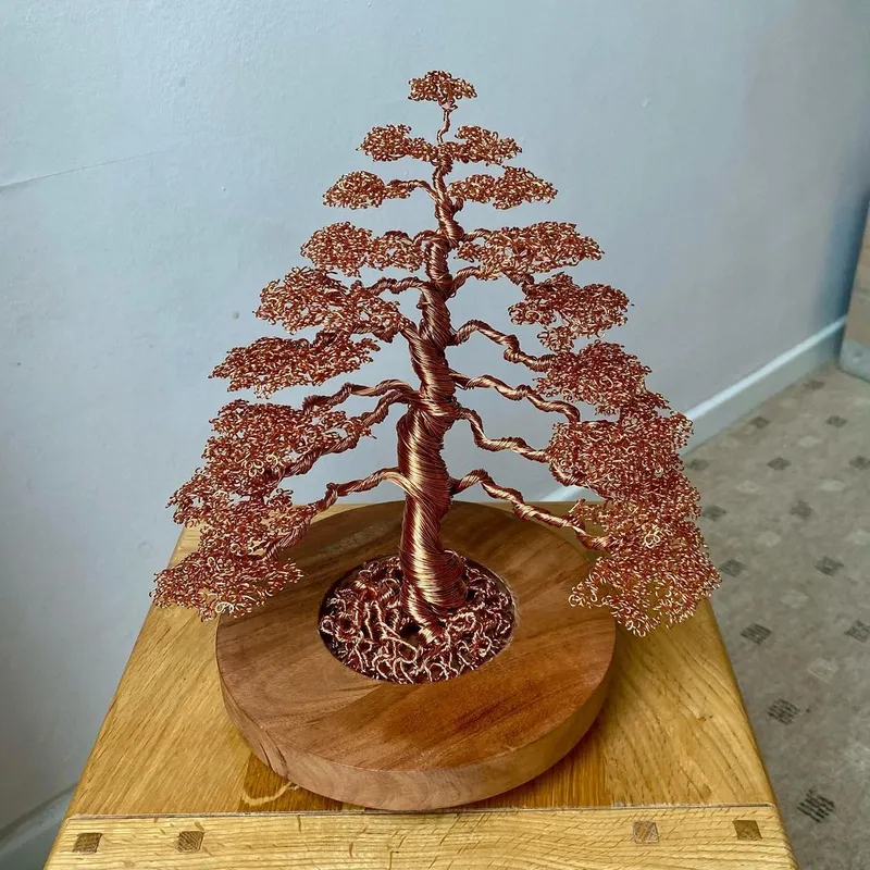 Metal Wire Bonsai Art