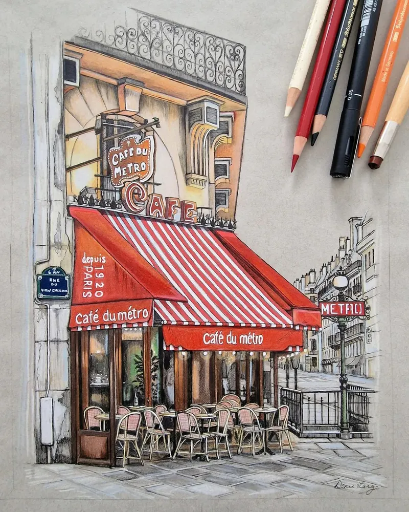 A UK-based Artist Breathes Life into Old-world Europe Through Her Architectural Drawings