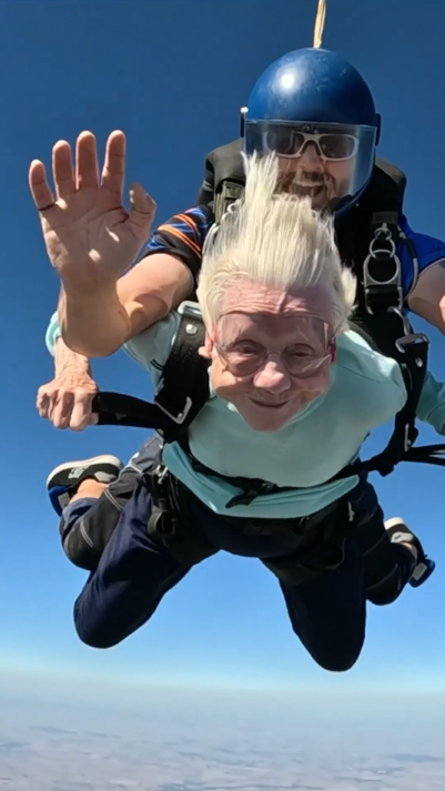 The Oldest Person to Skydive Proving That Age is Just a Number