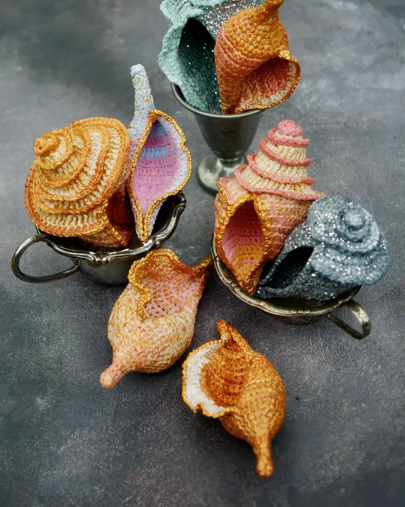 Hyperrealistic Crochet Flora and Fauna