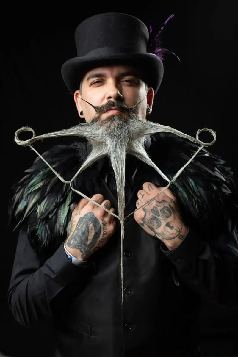 The 2023 National Beard and Moustache Championship is Adorned with Vivid Facial Hair Styles