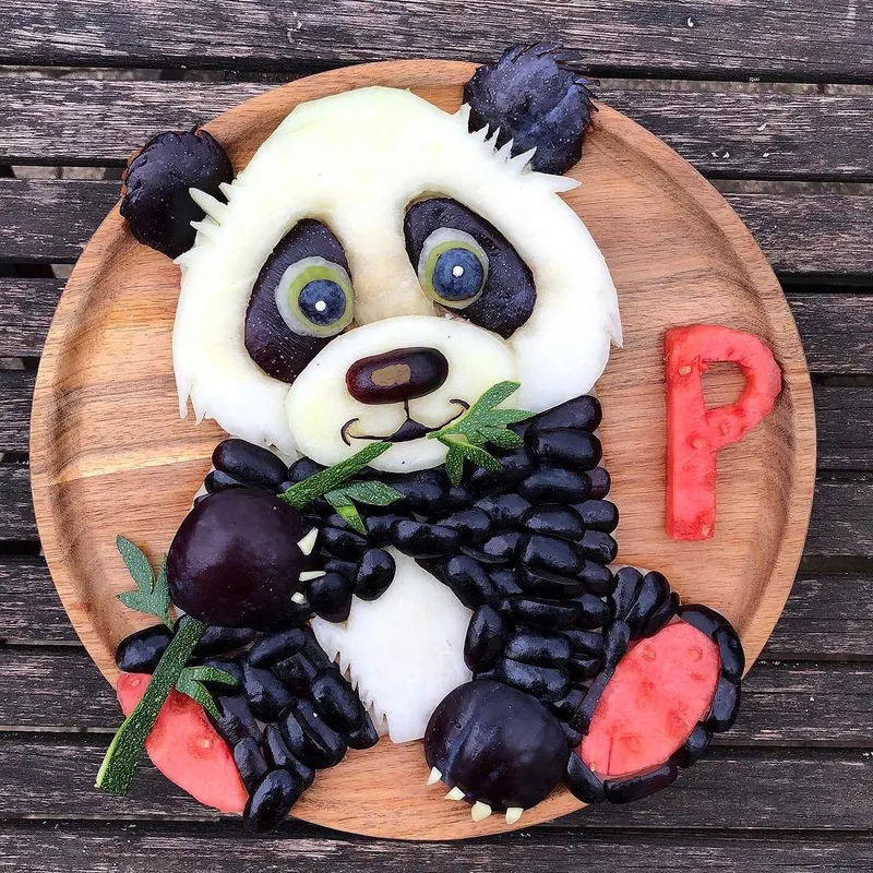 Fresh produce transformed into cute characters
