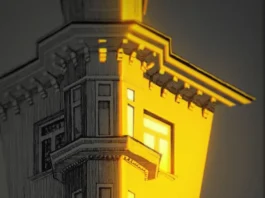 A Ukrainian Artist Creates Pen Drawings of Buildings with Illuminating Windows